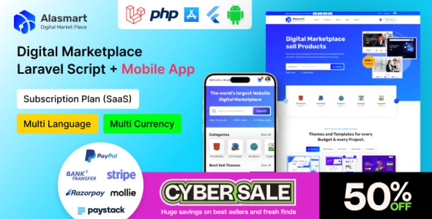 Alasmart v4.0.0 - Digital Product Download Marketplace Laravel Script - Nulled