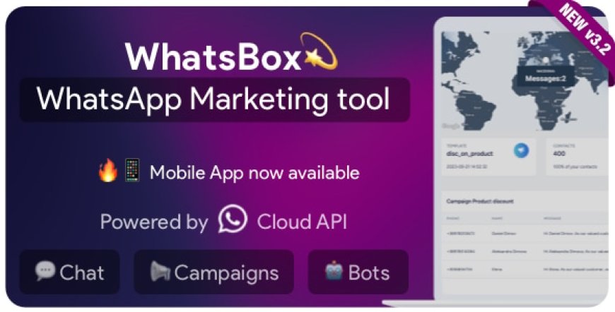 WhatsBox - The WhatsApp Marketing - Bulk Sender, Chat, Bots, SaaS - Nulled