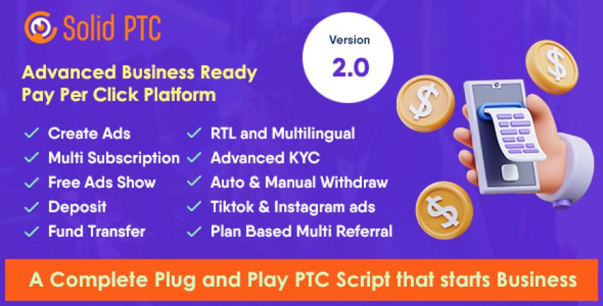 Solid PTC - Advanced Pay Per Click Platform  - Nulled