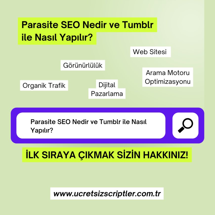 Parasite SEO Nedir ve Tumblr ile Nasıl Yapılır?